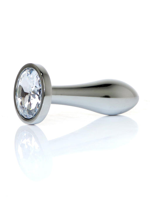2-Plug-Jewellery Silver PLUG- Clear S-2
