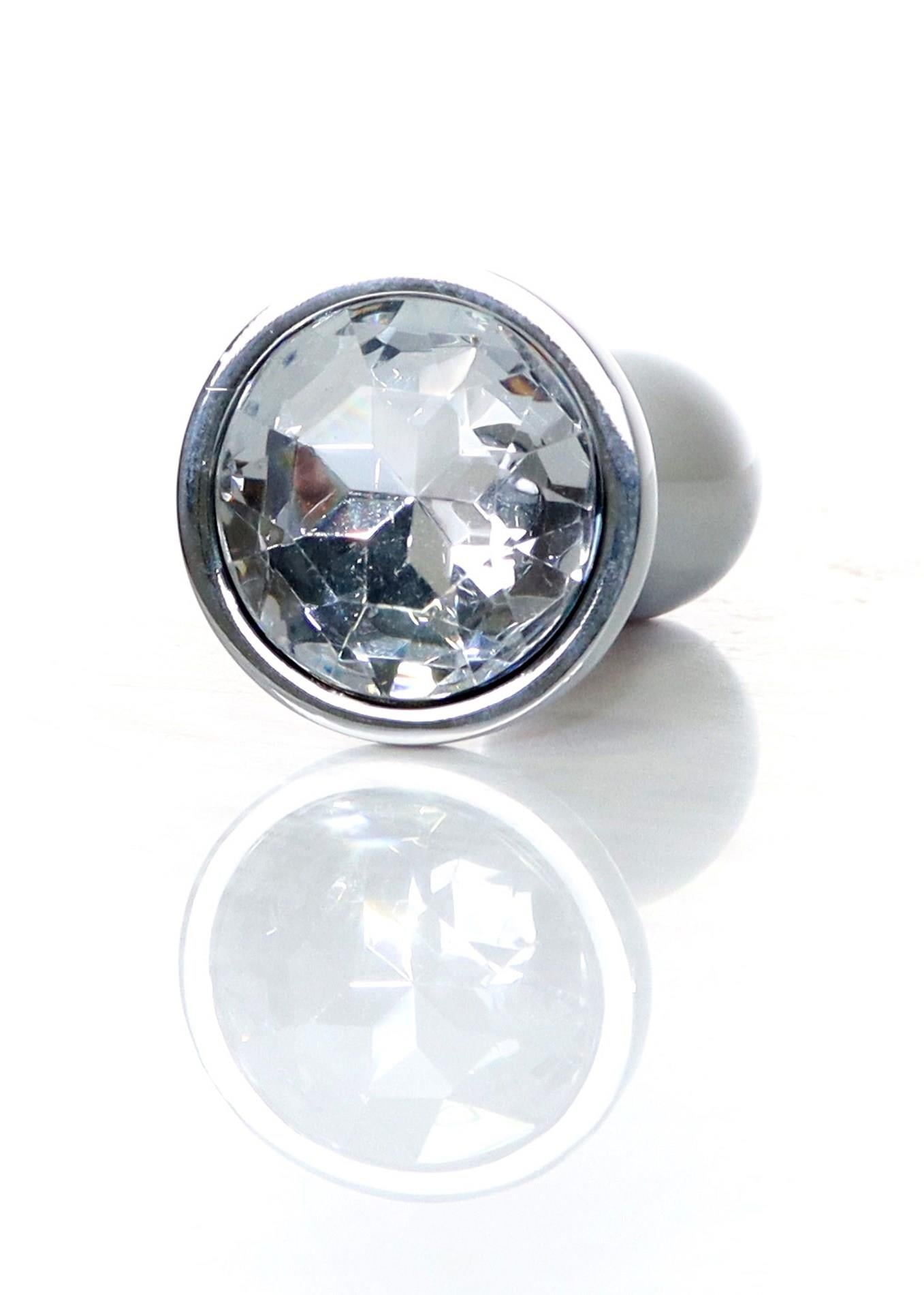 3-Plug-Jewellery Silver PLUG- Clear S-3