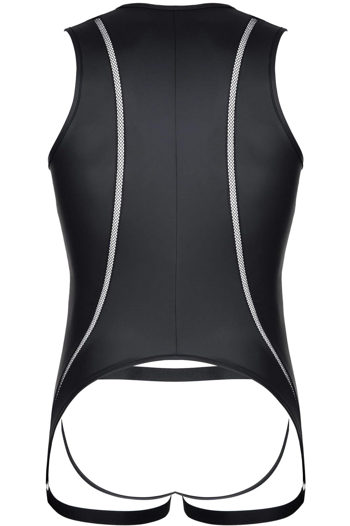 8-Seksowny kostium męski body + jockstrap wetlook L-8
