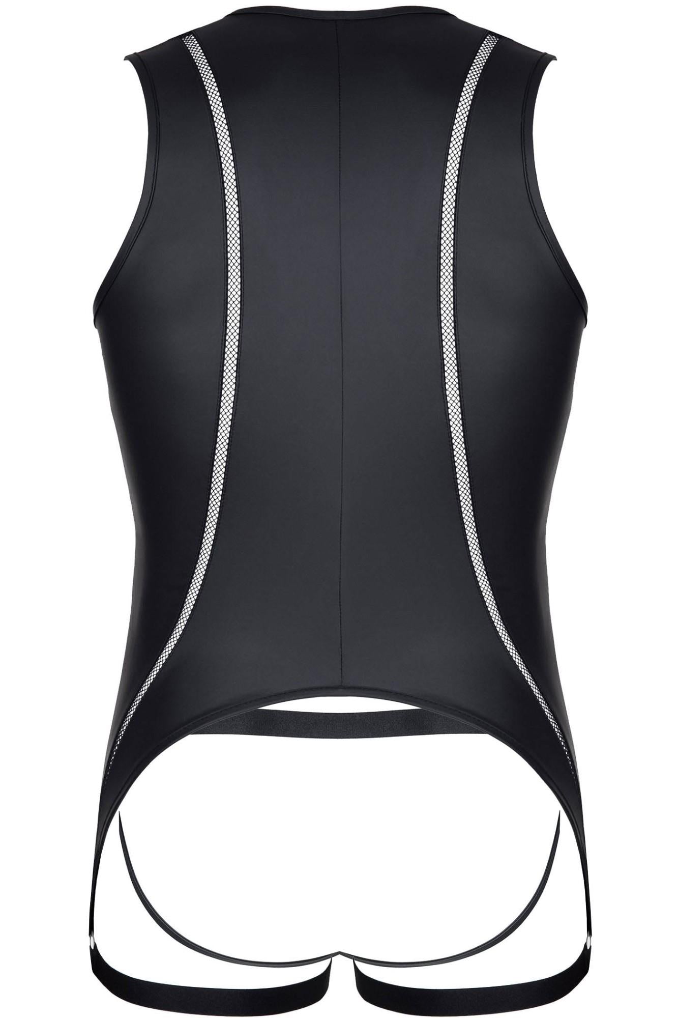 9-Seksowny kostium męski body + jockstrap wetlook M-9