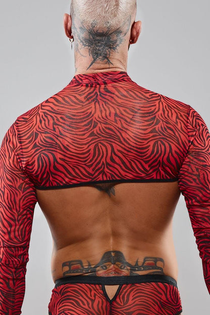 2-Krótki top, z długimi rękawami - XXL-2