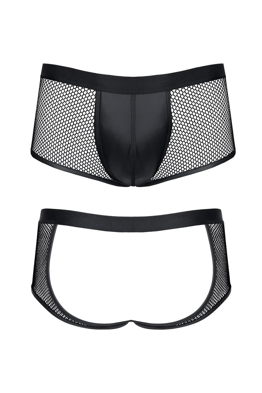 6-Męskie szorty z wetlooka i elastycznej siatki z otwartym tyłem m-6