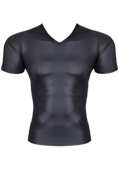 4-Męski t-shirt z wetlooka w serek l-4