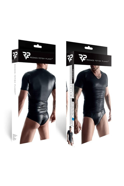 5-Męski t-shirt z wetlooka w serek xxl-5