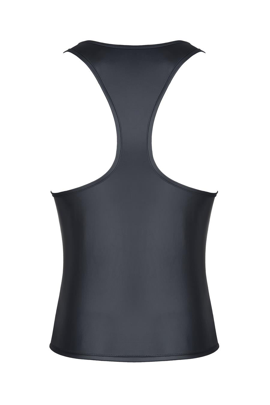 4-Męski t-shirt z wetlooka bez rękawów, z elastyczną taśmą z przodu l-4