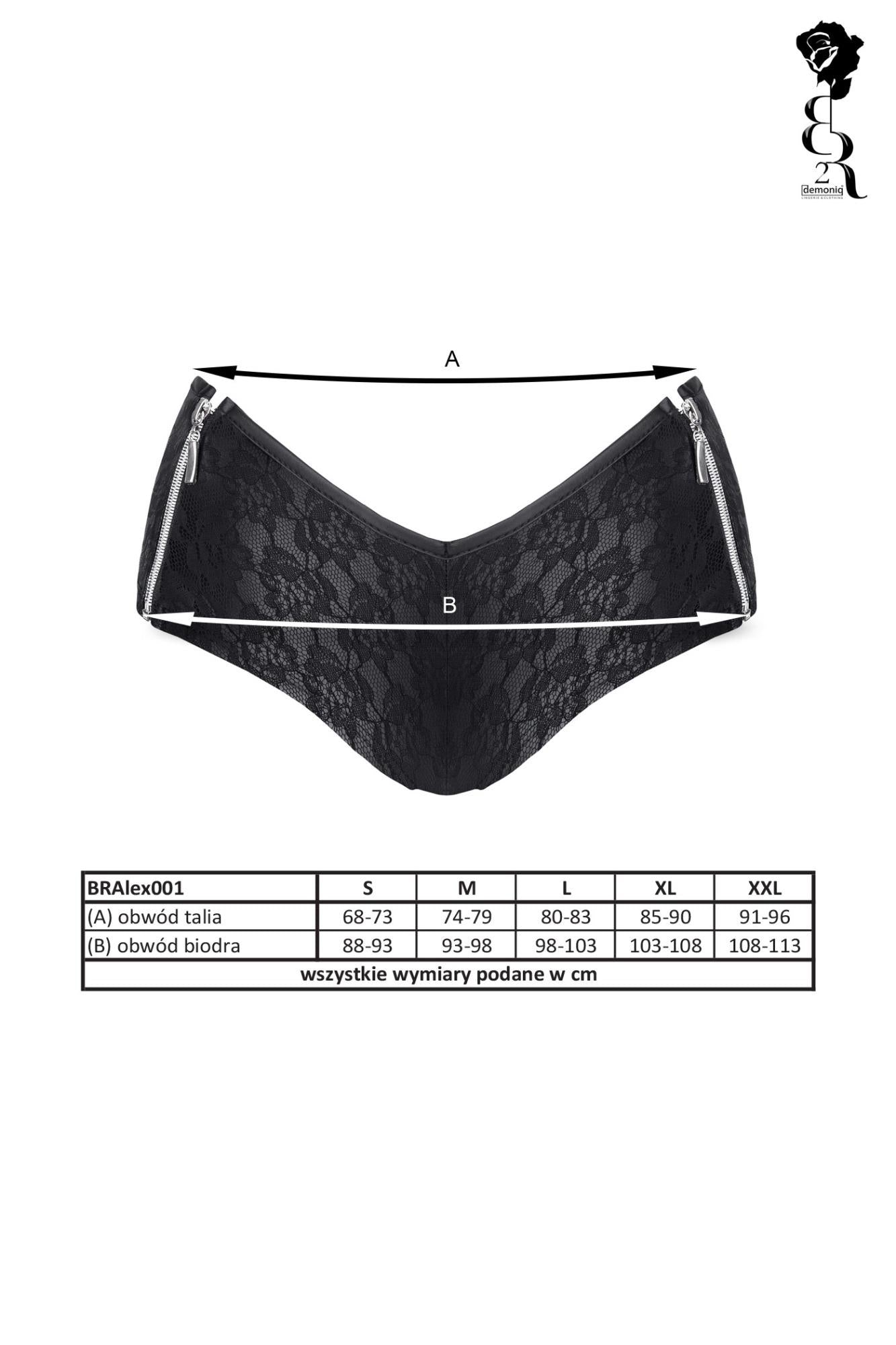 8-Bielizna - BRALEX001 szorty czarne rozmiar L-8