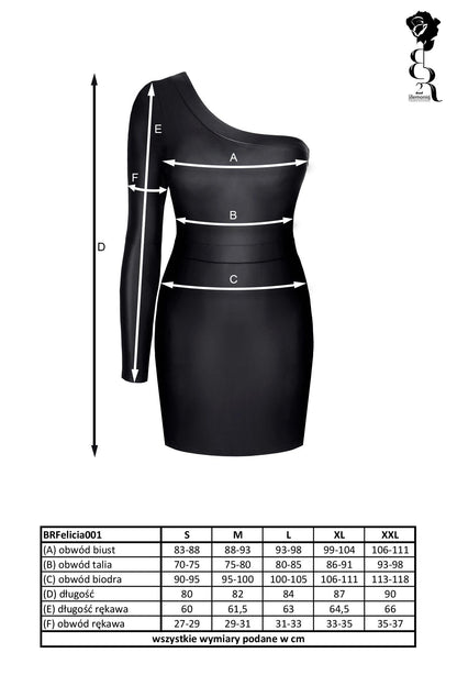 8-Bielizna - BRFELICIA001 sukienka czarna rozmiar XXL-8
