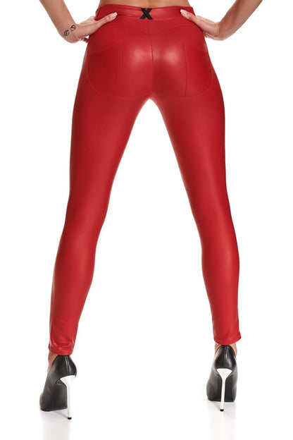 2-Bielizna - BRLIDIA001 legginsy czerwone rozmiar S-2