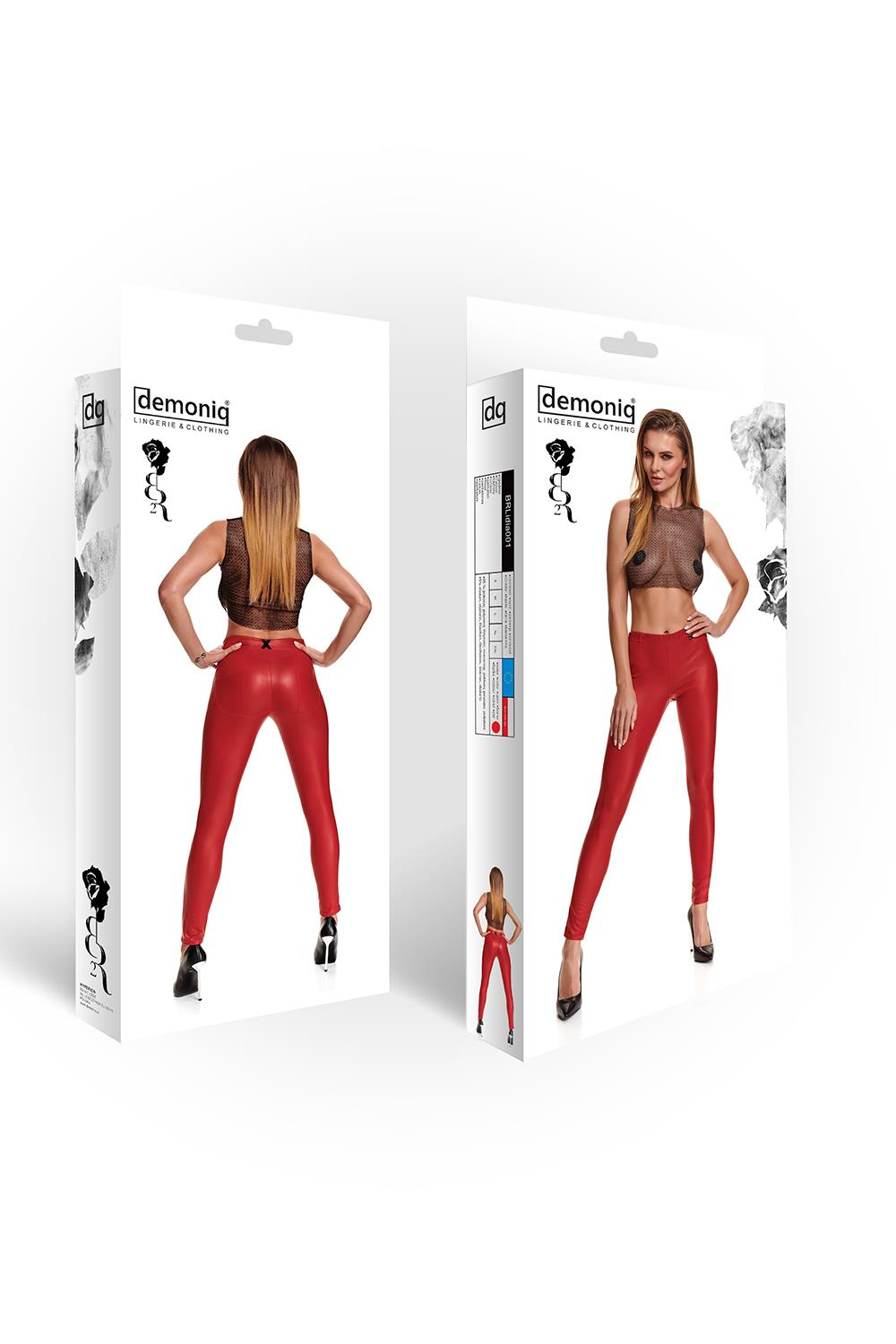 7-Bielizna - BRLIDIA001 legginsy czerwone rozmiar XXL-7