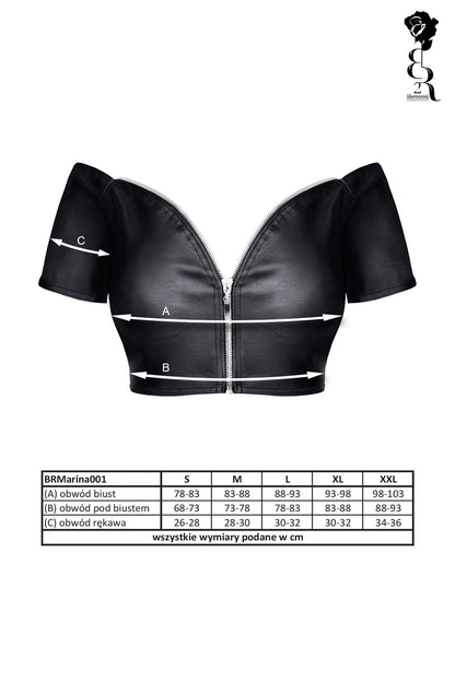 8-Bielizna - BRMARINA001 top czarny rozmiar L-8
