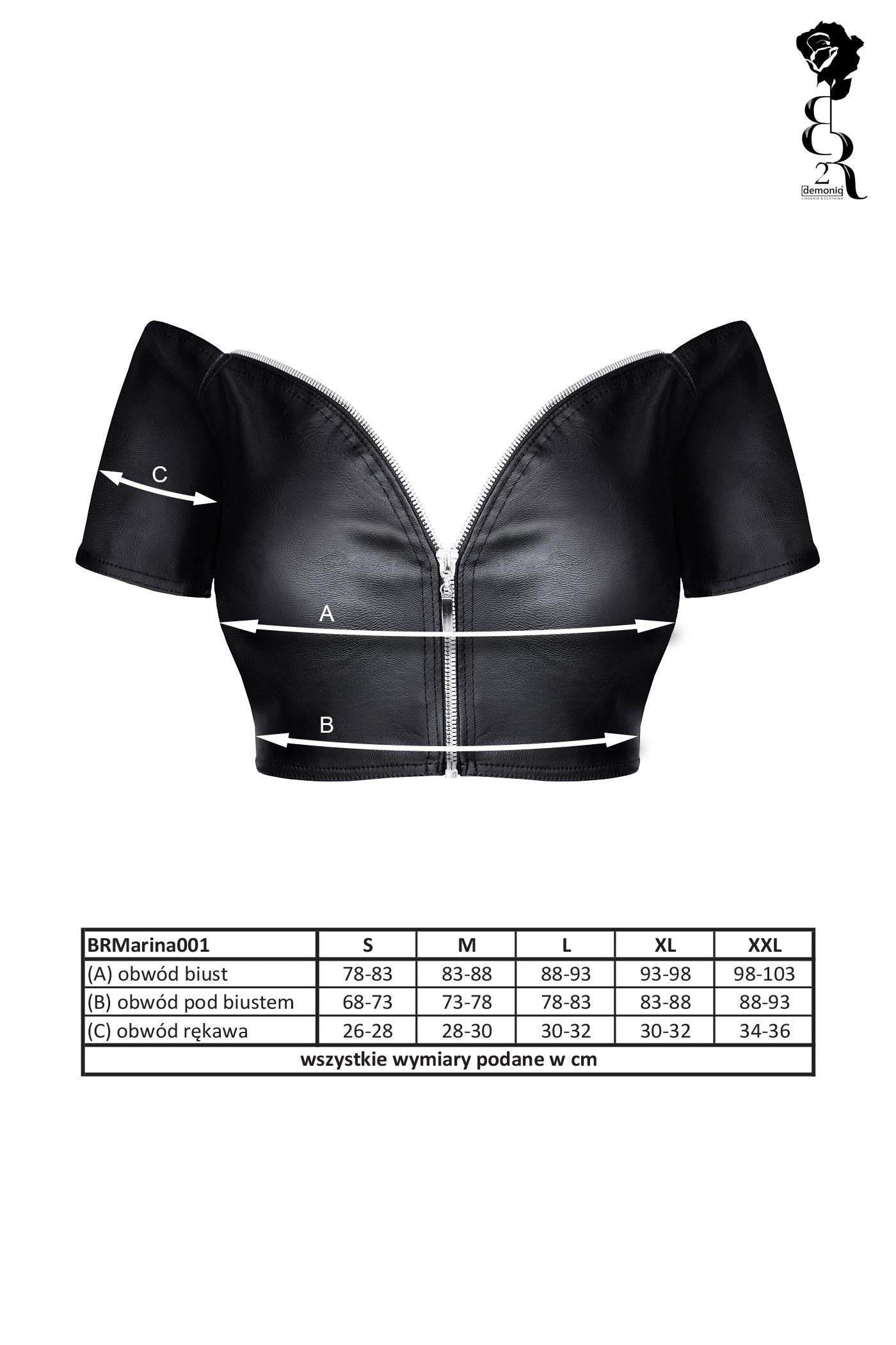 8-Bielizna - BRMARINA001 top czarny rozmiar XL-8