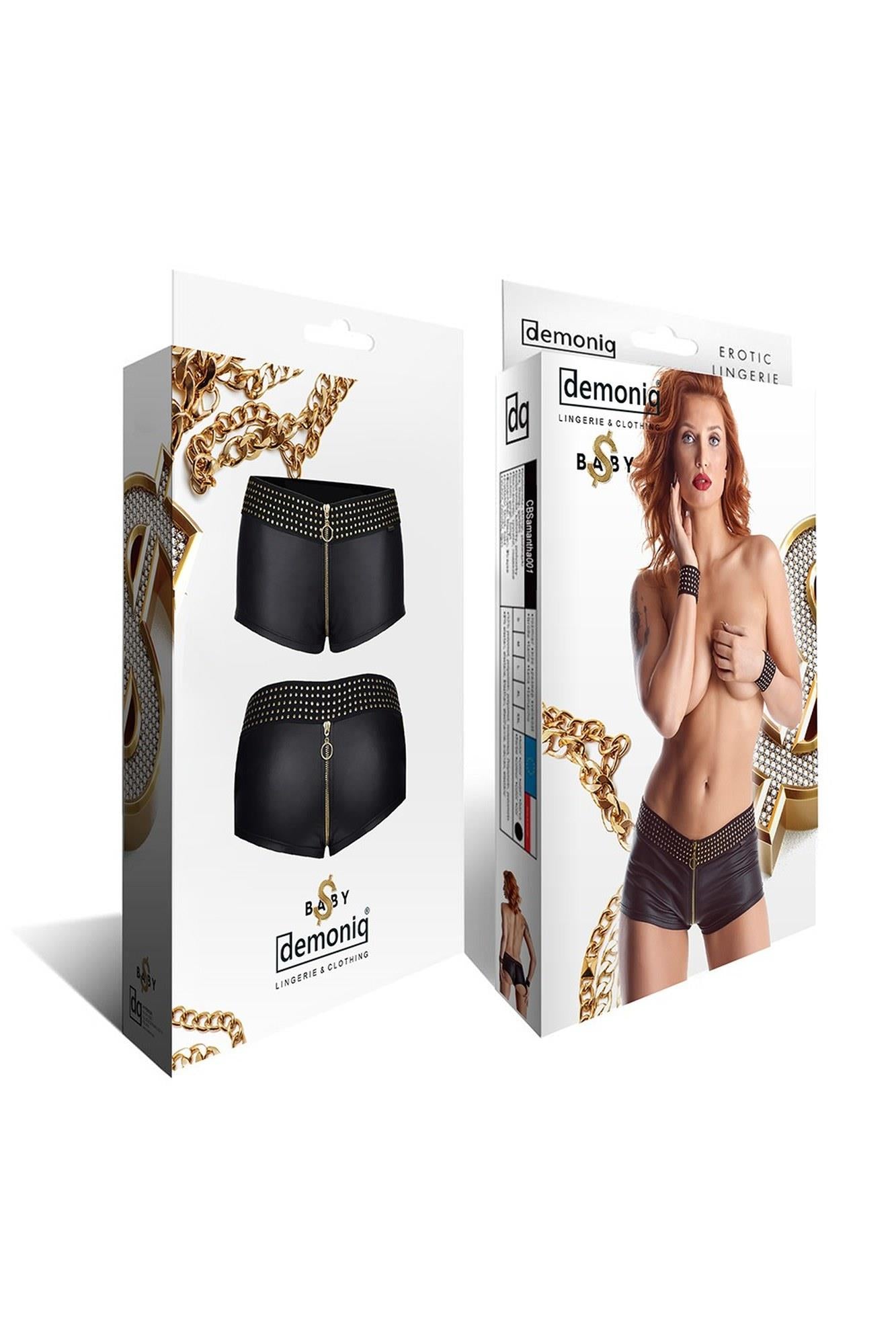 5-Bielizna-MICHELLE001 szorty czarne M-5