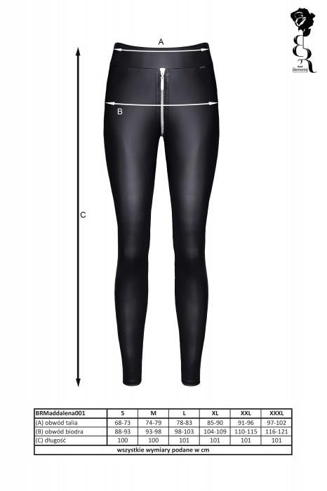 9-Bielizna - BRMADDALENA001 leginsy czarne rozmiar XL-9