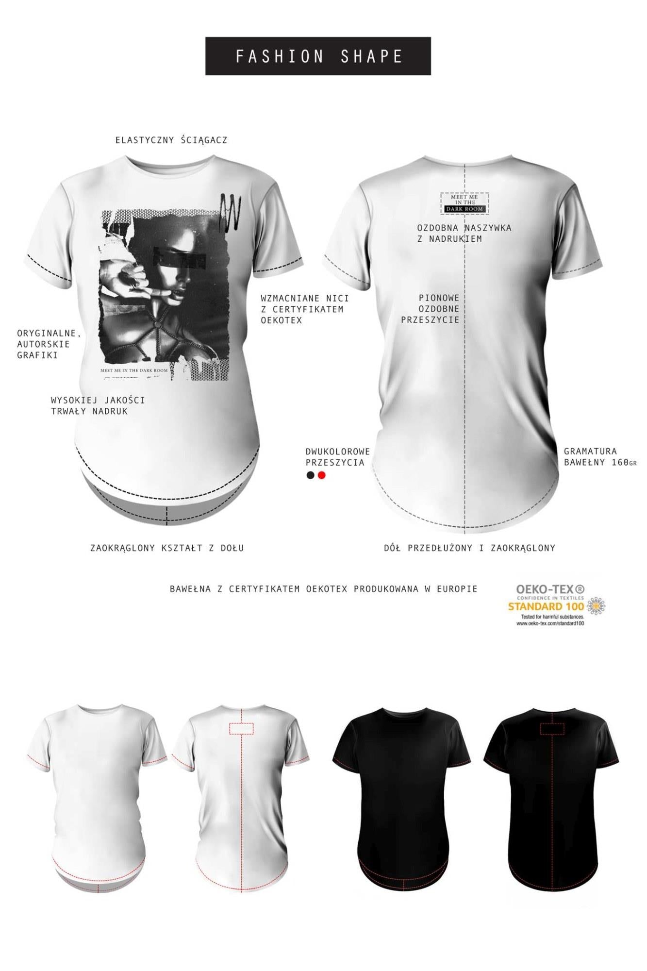 5-T-shirt men white M fashion-5