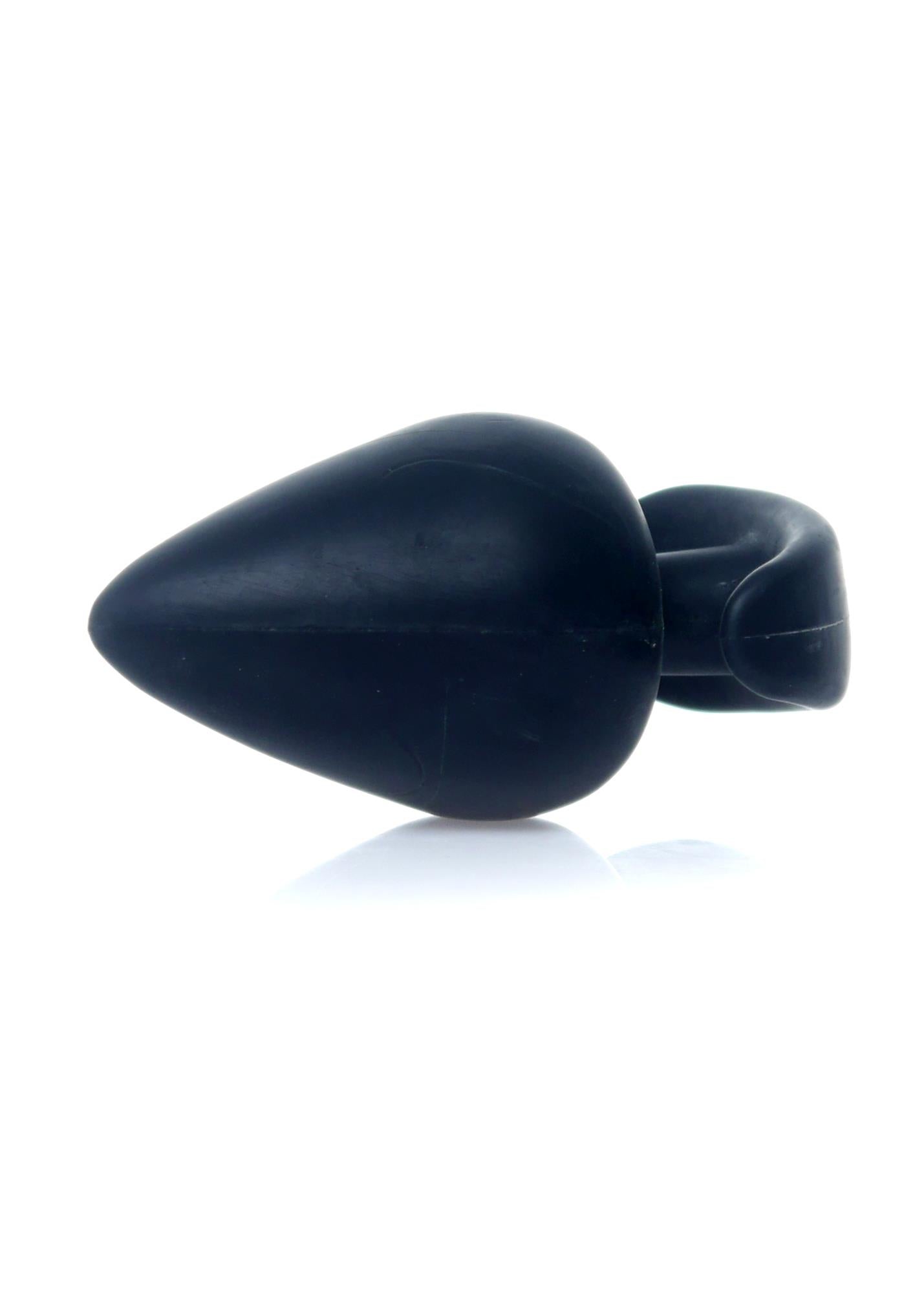 3-Gładka czarna zatyczka analna duży korek sex plug-3