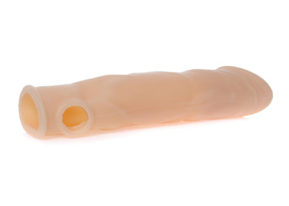 7-Elastyczna realistyczna nakładka na penisa 18cm-7