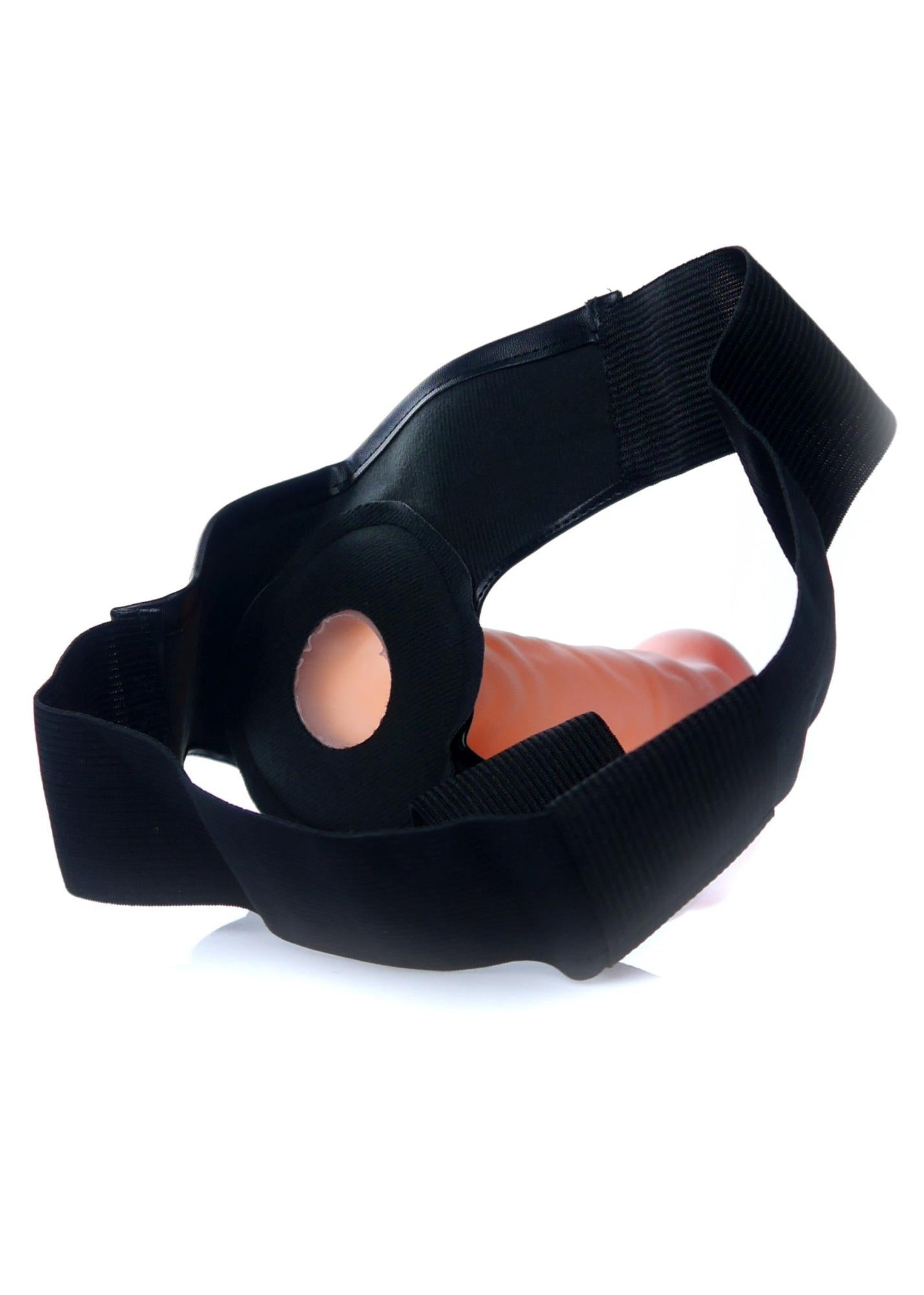6-Strapon z cyberskóry dla mężczyzn pusty penis 20cm-6
