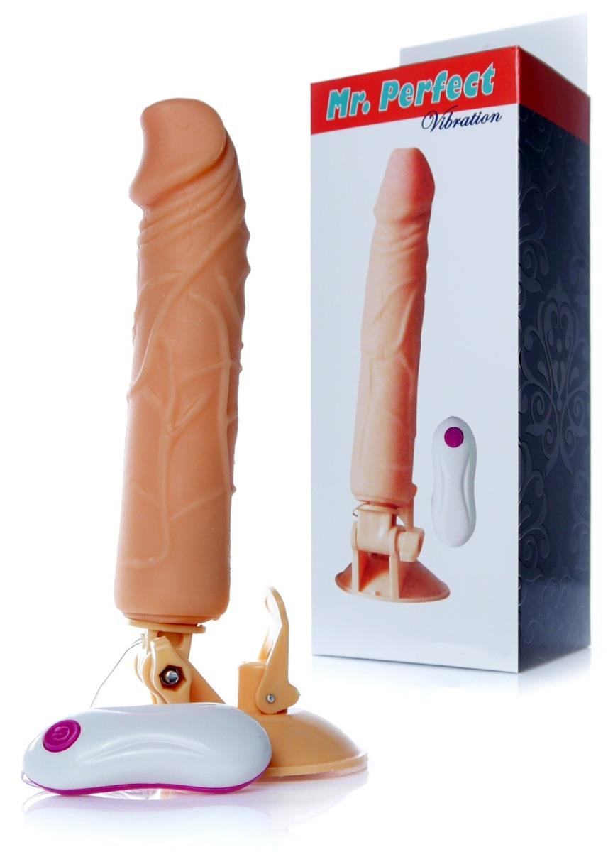 1-Dildo z przyssawką pilotem penis realistyczny 24cm-1
