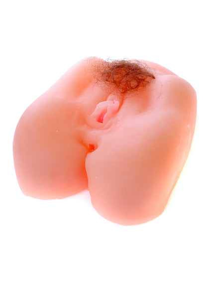 4-Wibrujący masturbator sztuczna pochwa 2 dziury-4