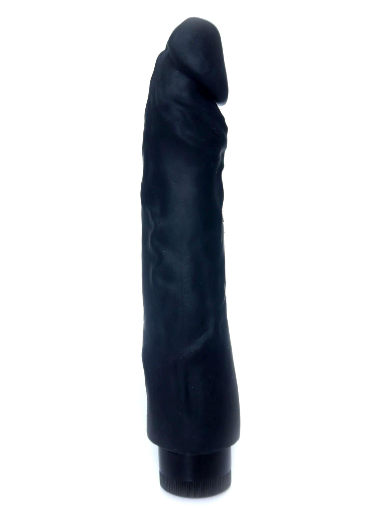 2-Wibrator czarny penis członek realistyczny 22cm-2