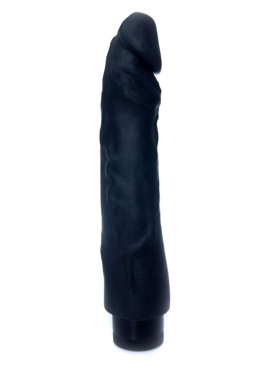 2-Wibrator czarny penis członek realistyczny 22cm-2