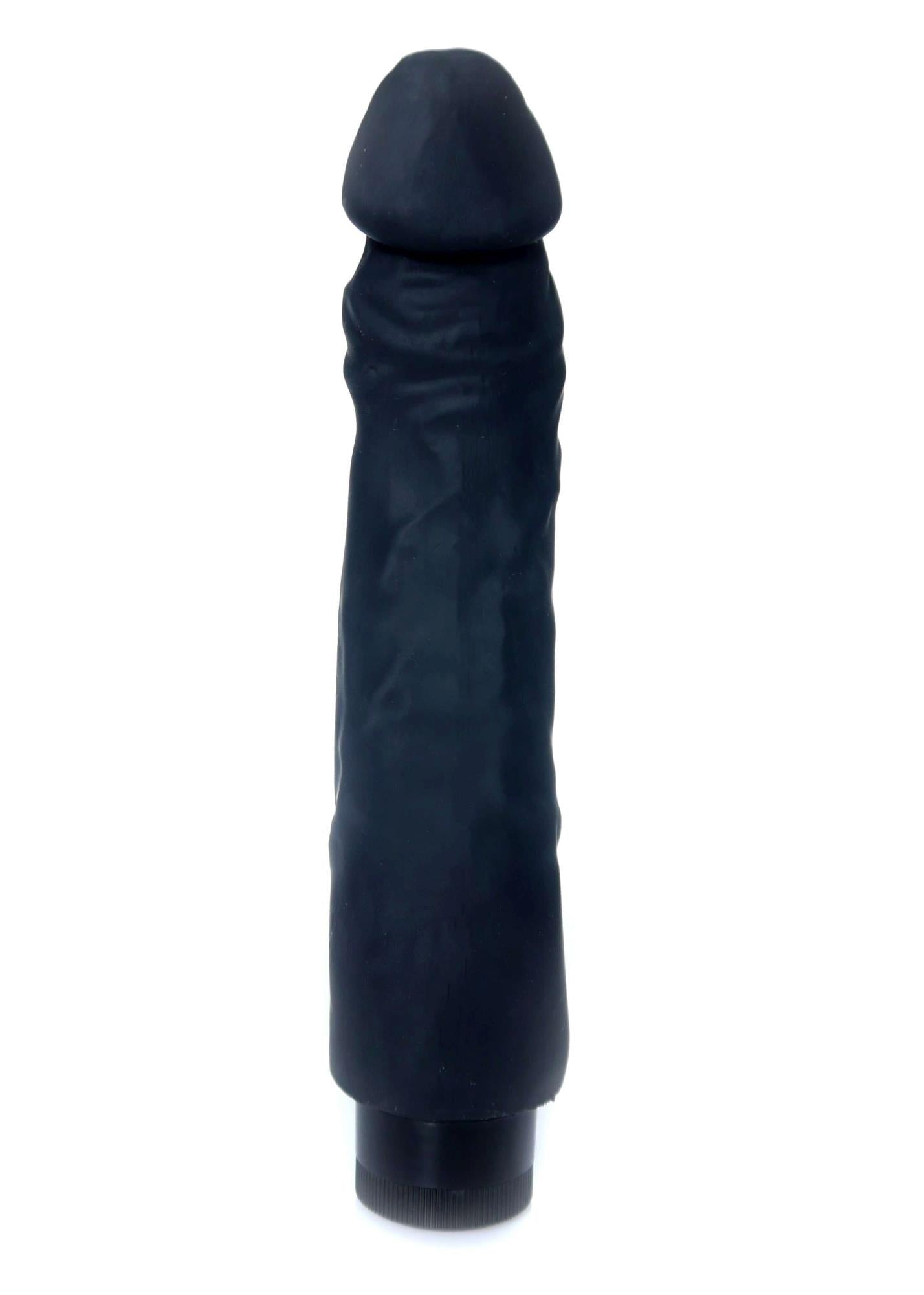 3-Wibrator czarny penis członek realistyczny 22cm-3