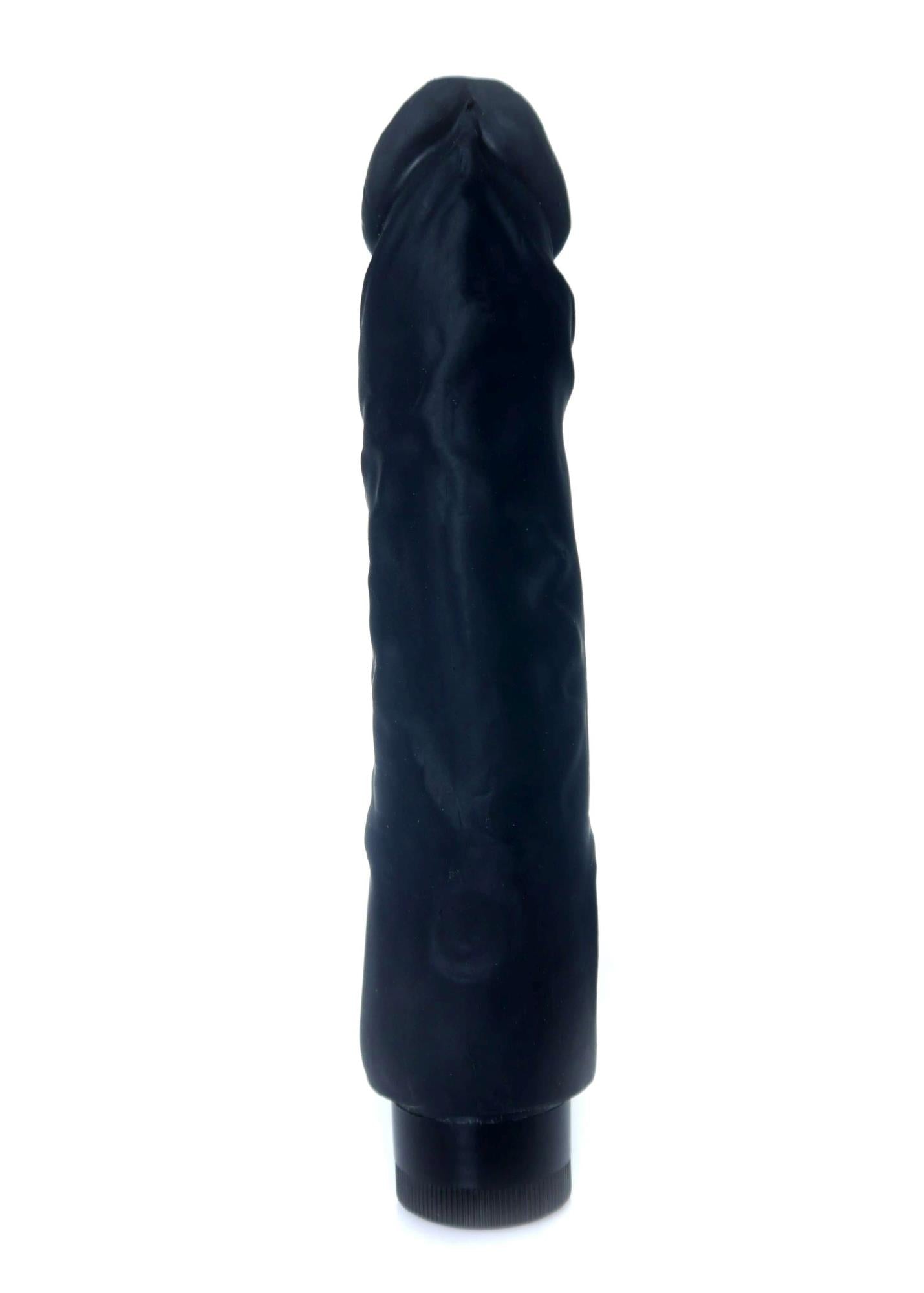 4-Wibrator czarny penis członek realistyczny 22cm-4
