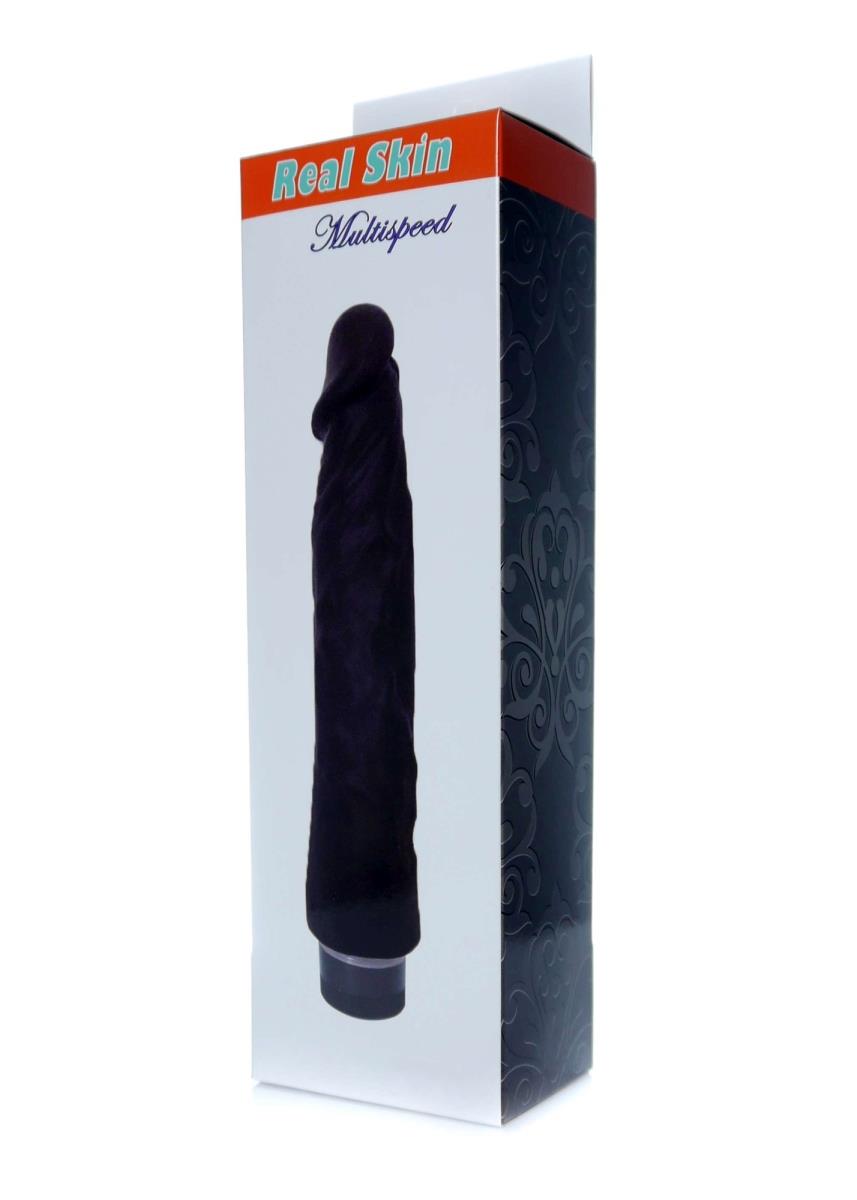 6-Wibrator czarny penis członek realistyczny 22cm-6