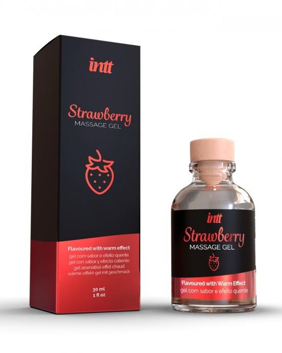 1-Żel-Strawberry Kissable Massage Gel-1