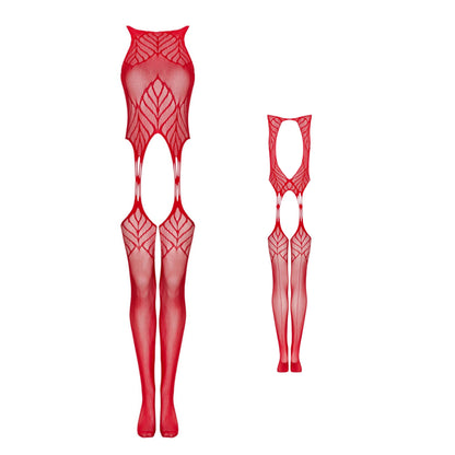 9-Koronkowe bodystocking erotyczny czerwone  XL/XXL-9