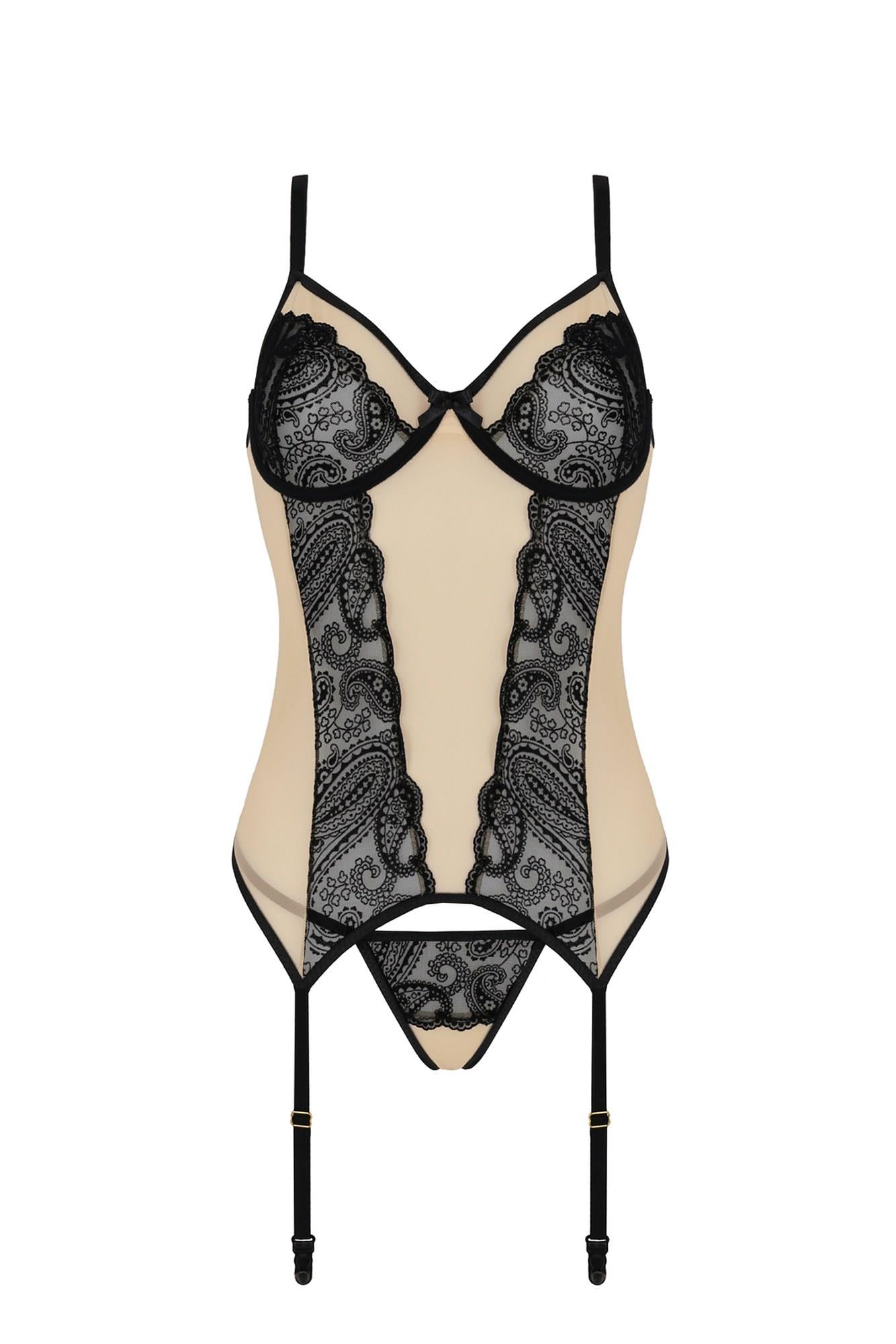 3-Bielizna-DAISY CORSET beige S/M-3