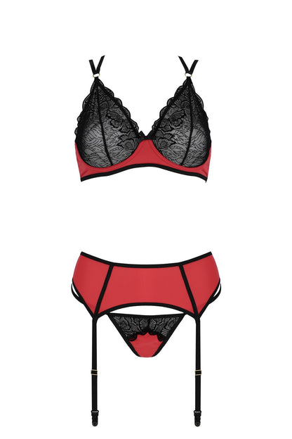 3-Bielizna-MAGNOLIA SET red S/M-3