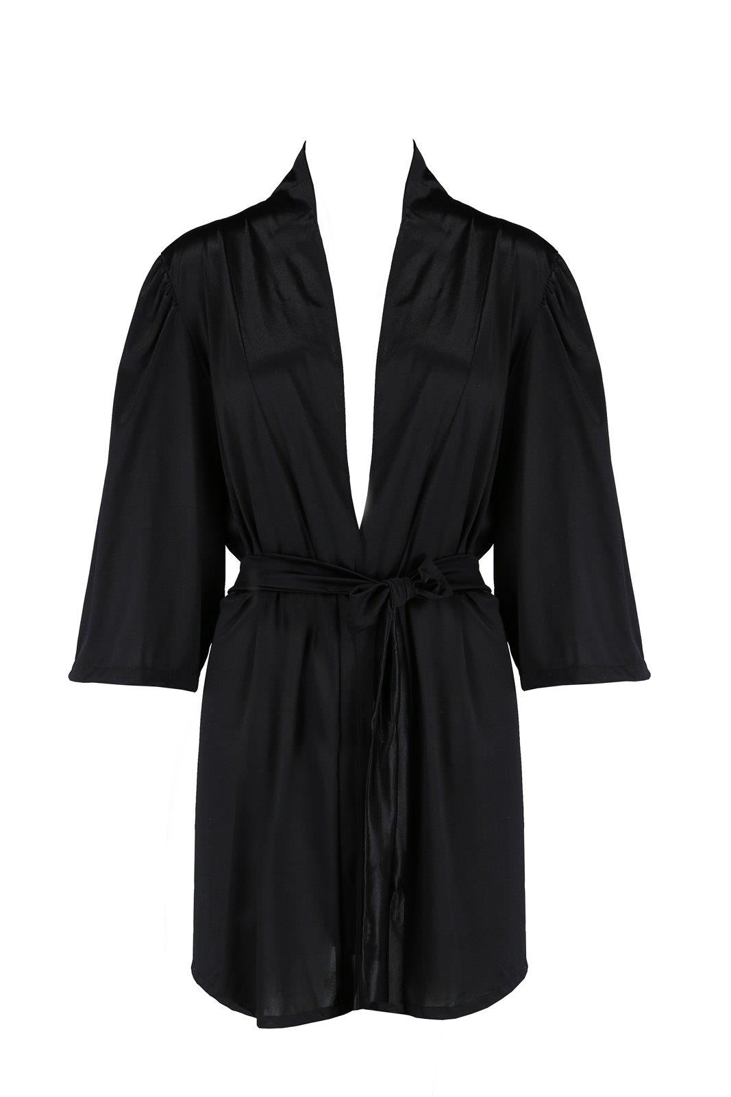 5-SYBILLA PEIGNOIR black S/M - Casmir-5