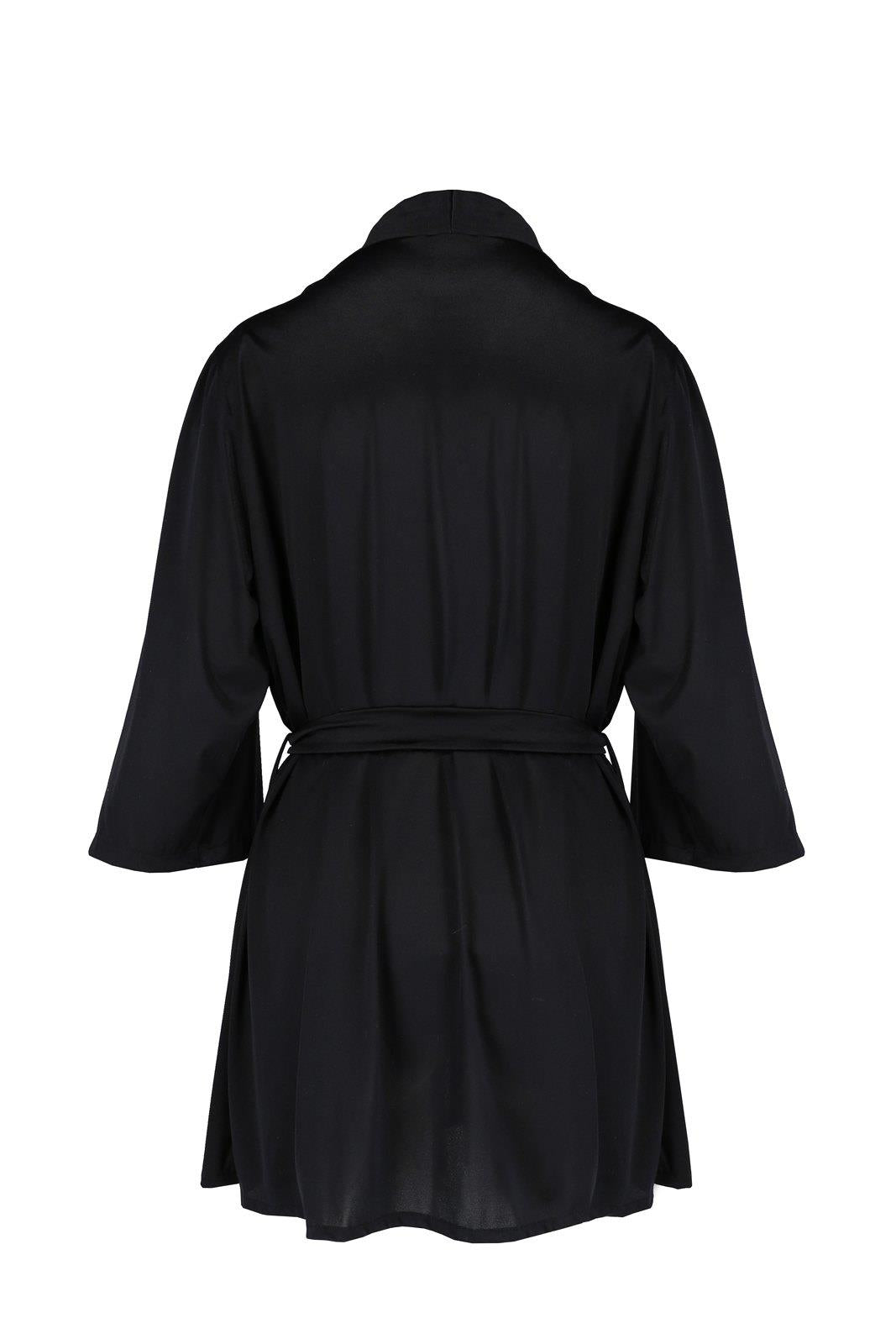 6-SYBILLA PEIGNOIR black S/M - Casmir-6