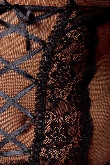 2-Bielizna-MARCELLE CORSET black L/XL - Casmir-2
