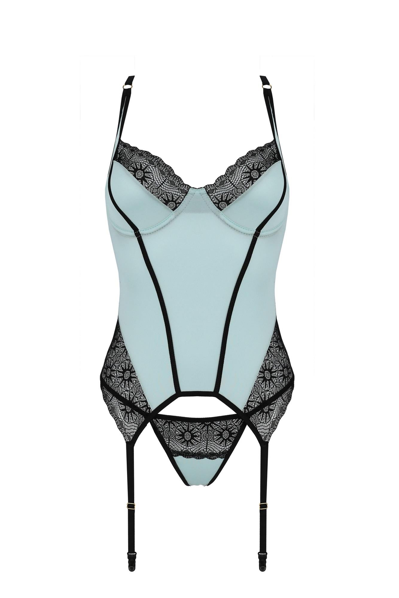 3-Bielizna-SIDRA CORSET minty S/M-3