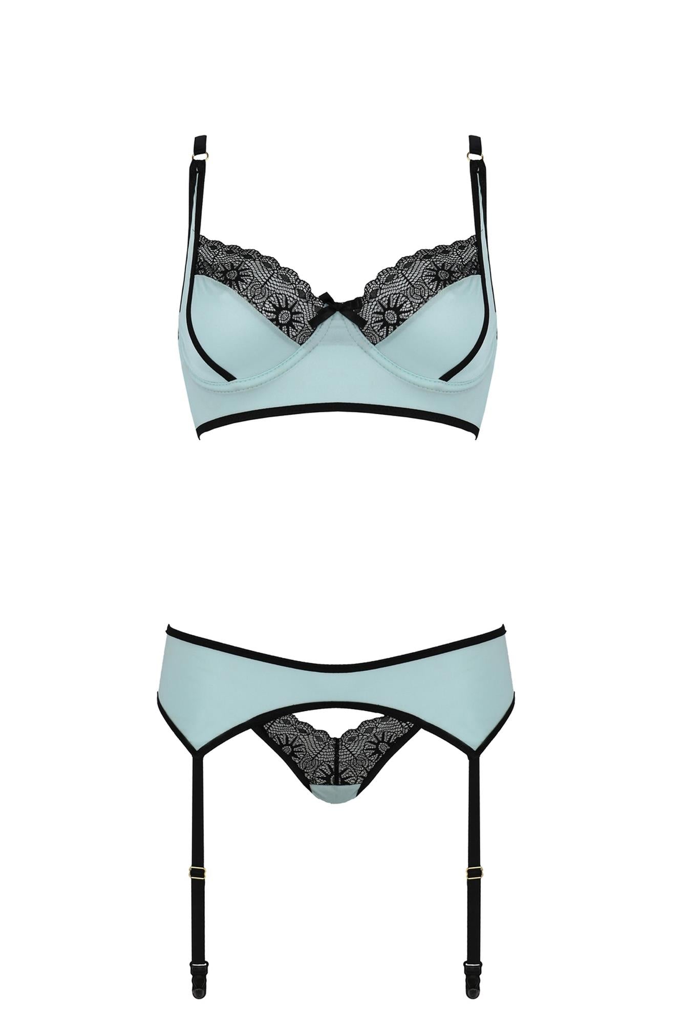 3-Bielizna-SIDRA SET minty S/M-3