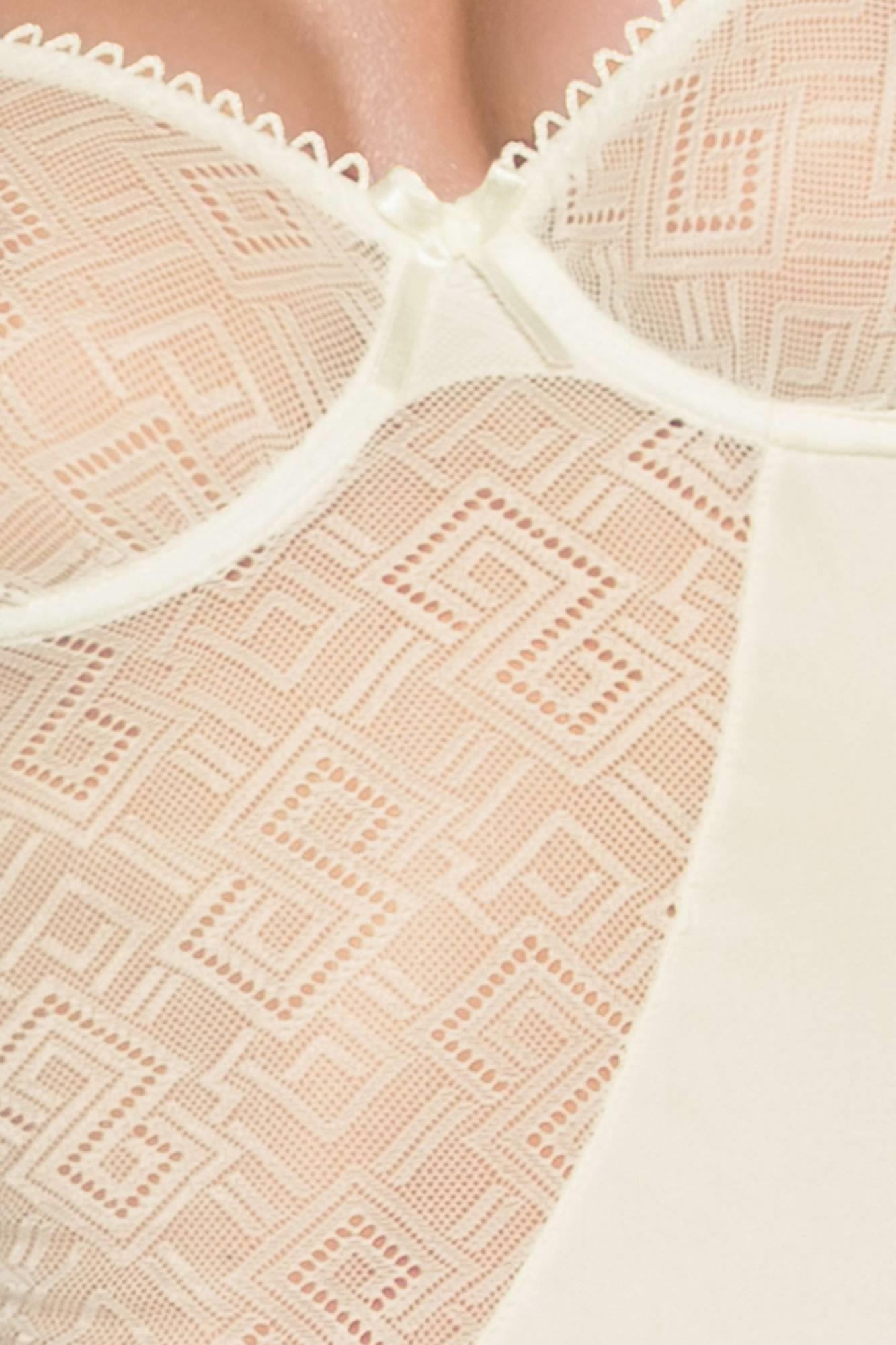 3-Bielizna-CREDA CHEMISE cream L/XL - Casmir-3