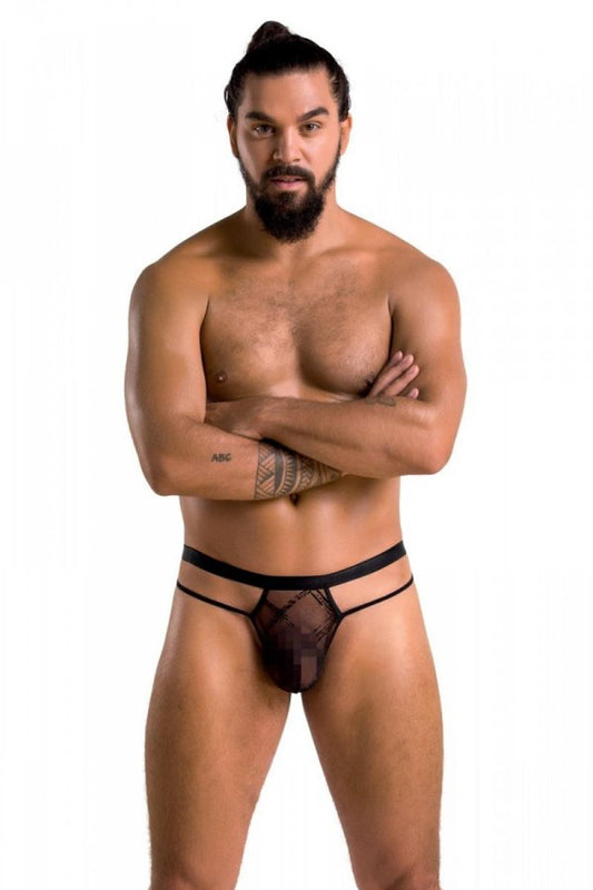 1-029 THONG COLLIN black S/M - Passion-1