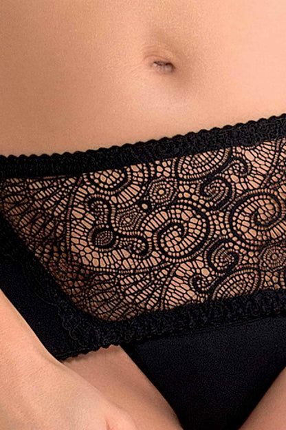 3-Bielizna-ALINA SET WITH OPEN BRA black S/M - Casmir-3