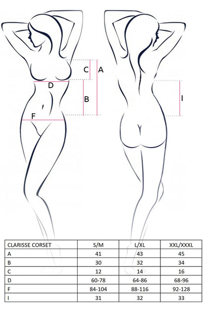 4-Bielizna-CLARISSE CORSET black L/XL - Casmir-4