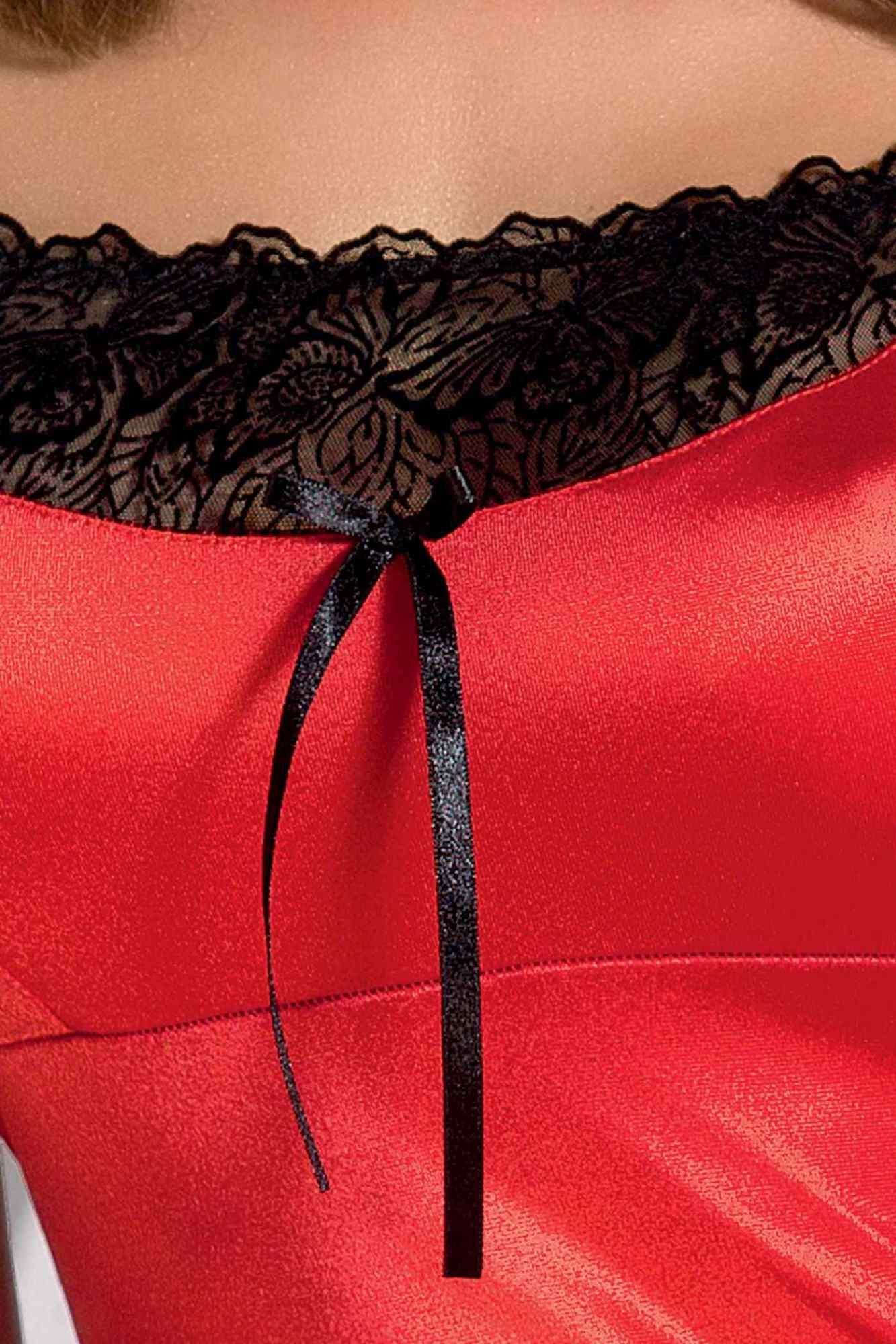 2-Bielizna-LAUREN CHEMISE red L/XL - Casmir-2