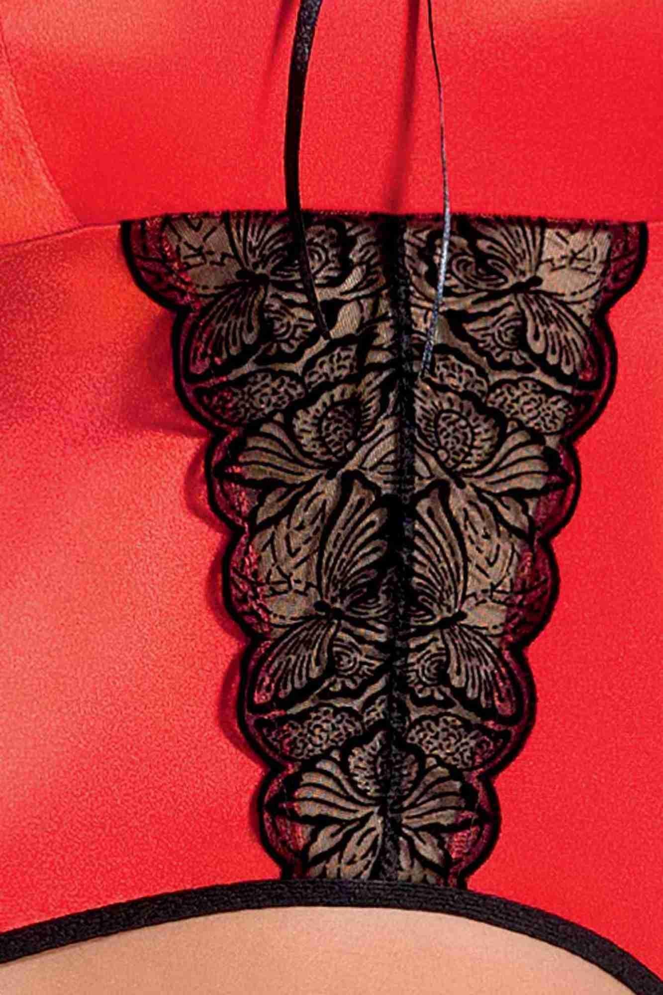2-Bielizna-LAUREN CORSET red L/XL - Casmir-2