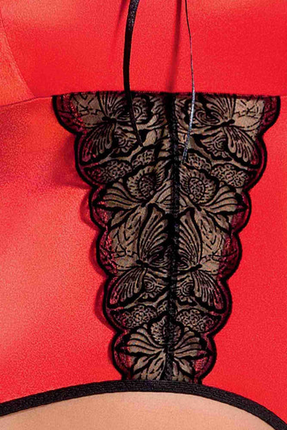 2-Bielizna-LAUREN CORSET red L/XL - Casmir-2