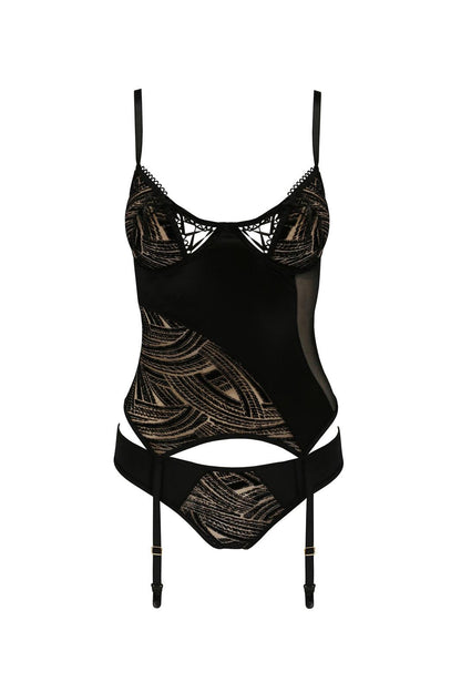 3-Bielizna-LARA CORSET black L/XL - Casmir-3