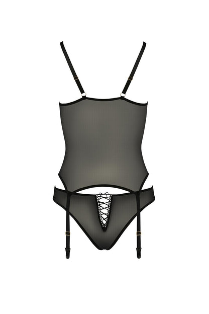 4-Bielizna-LARA CORSET black L/XL - Casmir-4