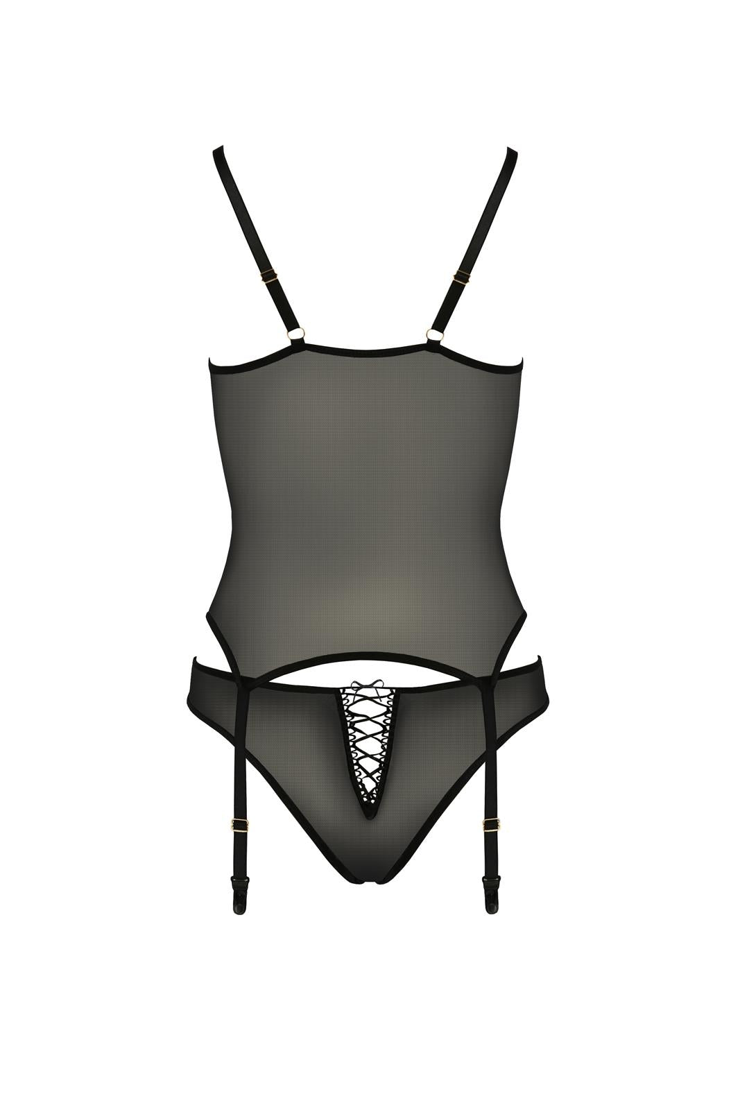 4-Bielizna-LARA CORSET black XXL/XXXL - Casmir-4