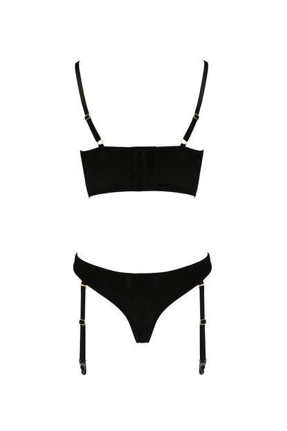 4-Bielizna-LARA SET black S/M - Casmir-4
