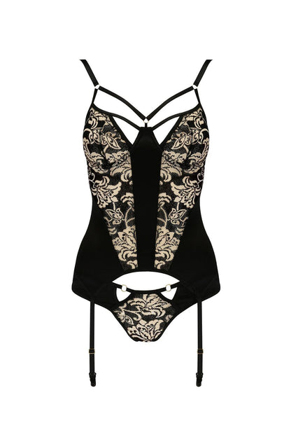 3-Bielizna-VICTORIA CORSET black XXL/XXXL - Casmir-3