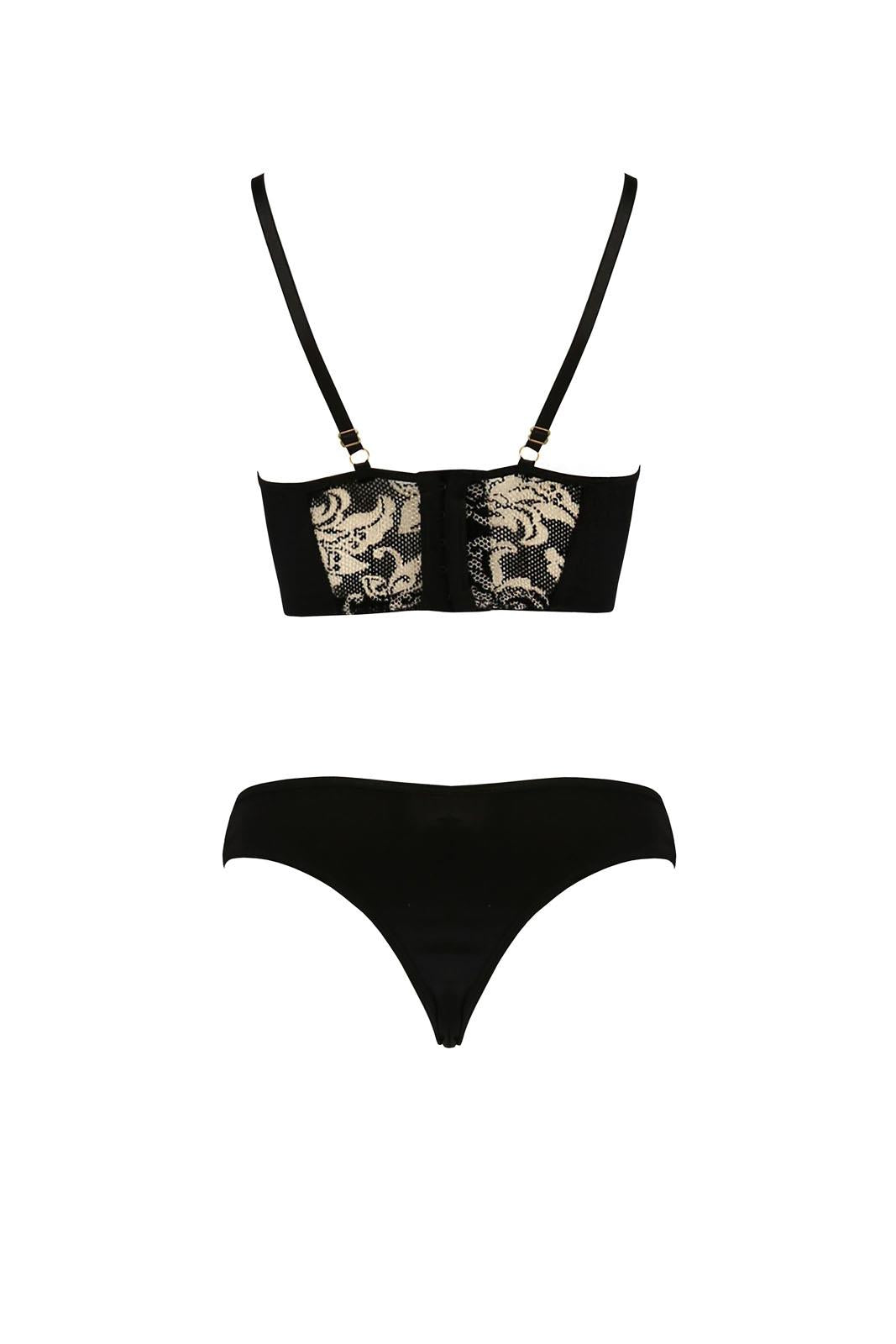 4-Bielizna-VICTORIA SET black XXL/XXXL - Casmir-4